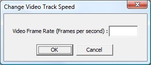 change video track speed paramiters