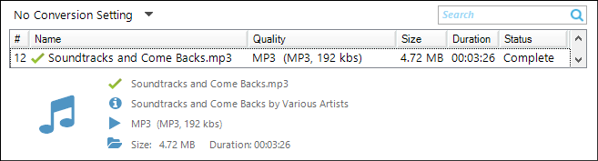 Replay Media Catcher Home tab file listing