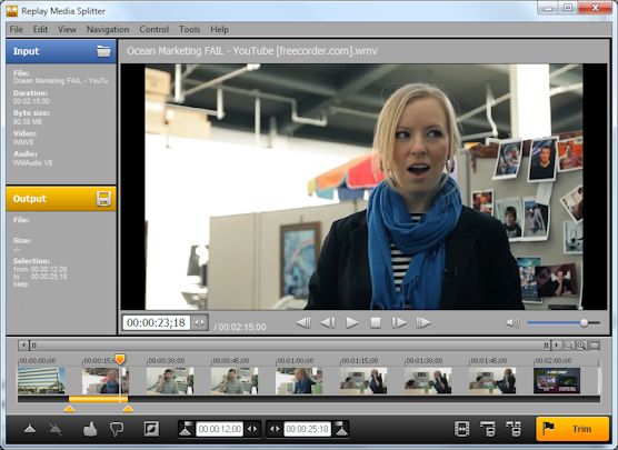 Replay Media Splitter is really easy to use