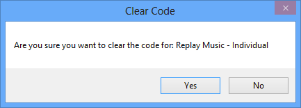 clear code confirm