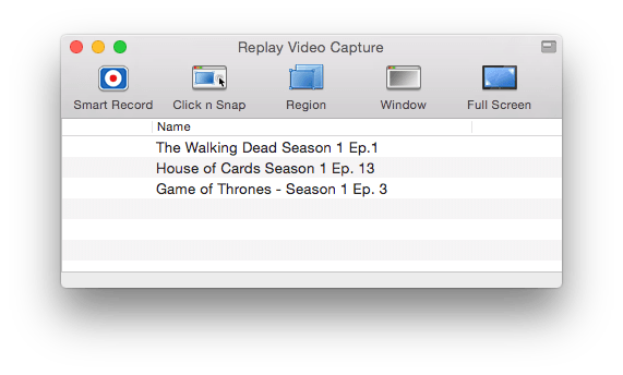 replay video capture for mac os x
