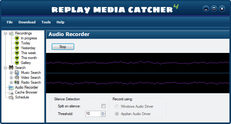 replay media catcher starts multiple downloads