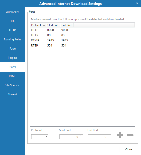 settings-ports