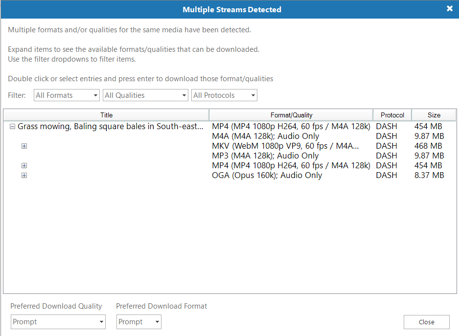  We have detected multiple streams using the same stream